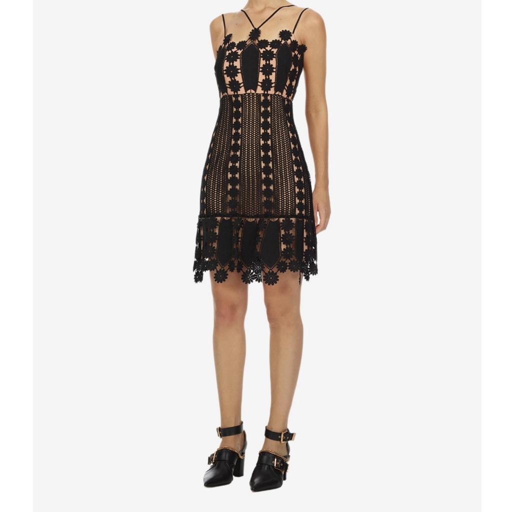 Self-Portrait Black Lace Mini
